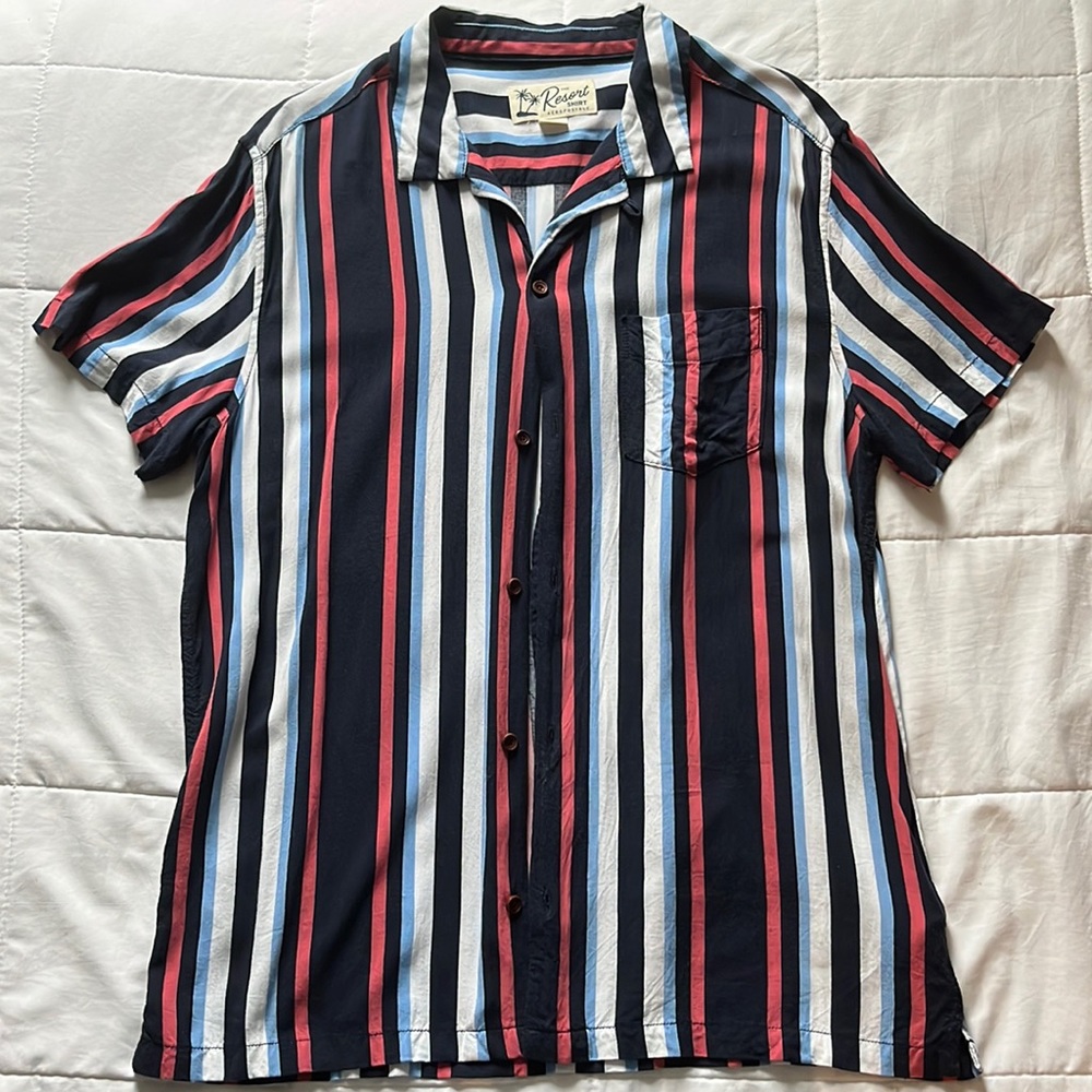 Striped button down shirt